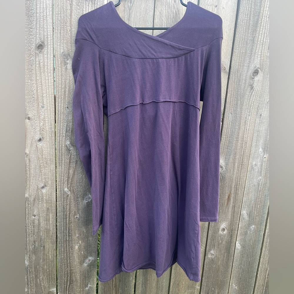 Purple hooded, tunic top by Prana